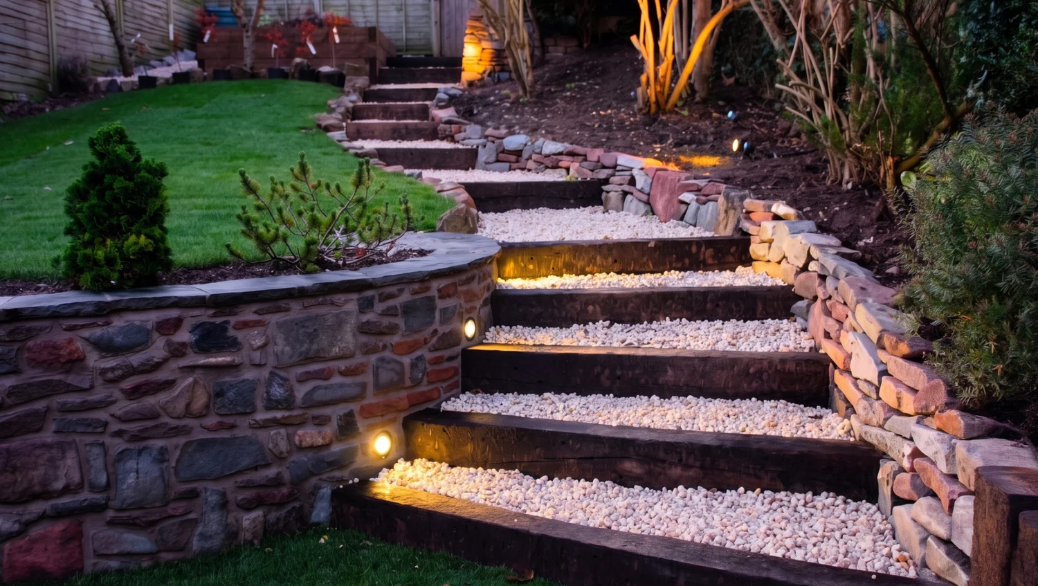 Landscape Lighting Installation & Repairs by AllRound Landscaping in Charlotte, NC